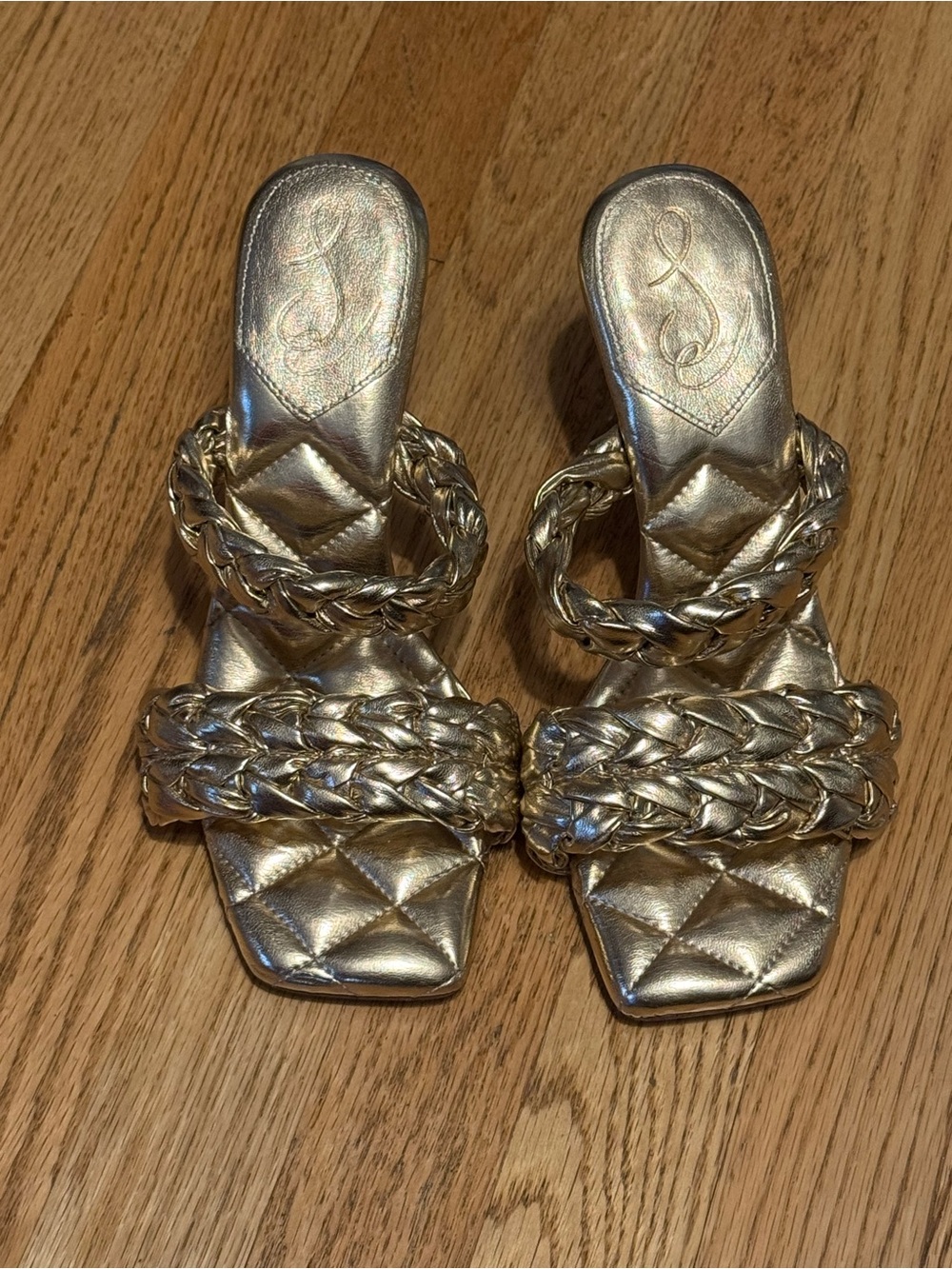 Sam Edelman Womens Meghan Gold Sandals
Size 9 Medium